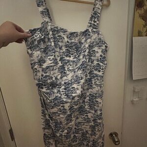 Abercrombie Blue and White Patterned Dress